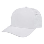 Cap America Performance Cap with Perforated Sides Embroidery - White - Front