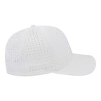 Cap America Performance Cap with Perforated Sides Embroidery - White - Left Side