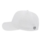Cap America Performance Cap with Perforated Sides Embroidery - White - Right Side