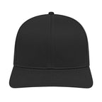 Cap America Poly Cotton Trucker Cap with Mesh Back Embroidery - Black - Front 2