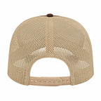 Cap America Poly Cotton Trucker Cap with Mesh Back Embroidery - Brown/Khaki - Photo