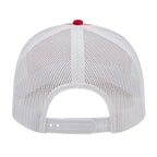 Cap America Poly Cotton Trucker Cap with Mesh Back Embroidery - Navy/White - Back 2