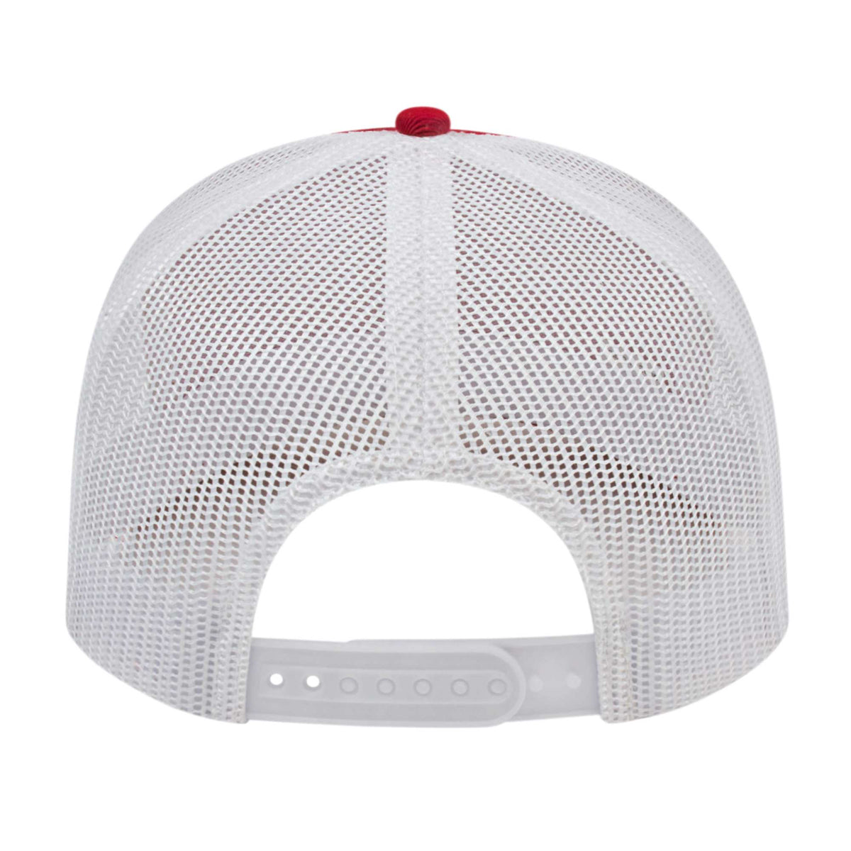 Cap America Poly Cotton Trucker Cap with Mesh Back Embroidery - Navy/White - Back 2