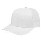 Cap America Poly Cotton Trucker Cap with Mesh Back Embroidery - White - Photo 2