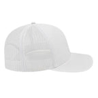Cap America Poly Cotton Trucker Cap with Mesh Back Embroidery - White - Photo 3