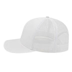 Cap America Poly Cotton Trucker Cap with Mesh Back Embroidery - White - Photo 4