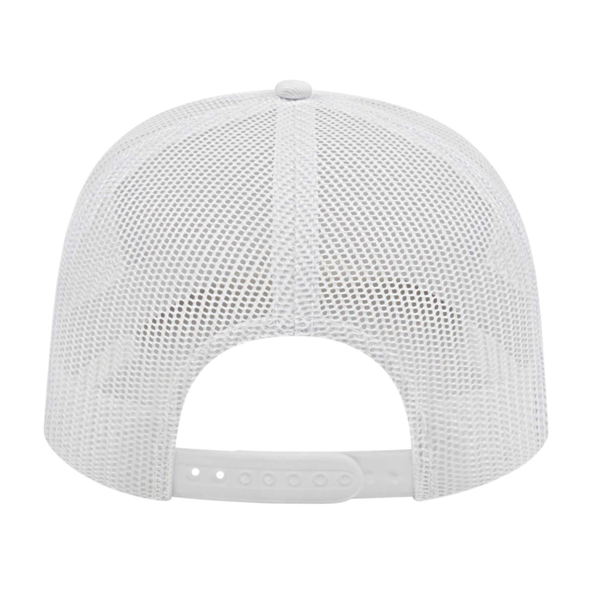 Cap America Poly Cotton Trucker Cap with Mesh Back Embroidery - White - Photo