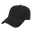 Cap America Relaxed Washed Chino Golf Cap Embroidery - Black - Front