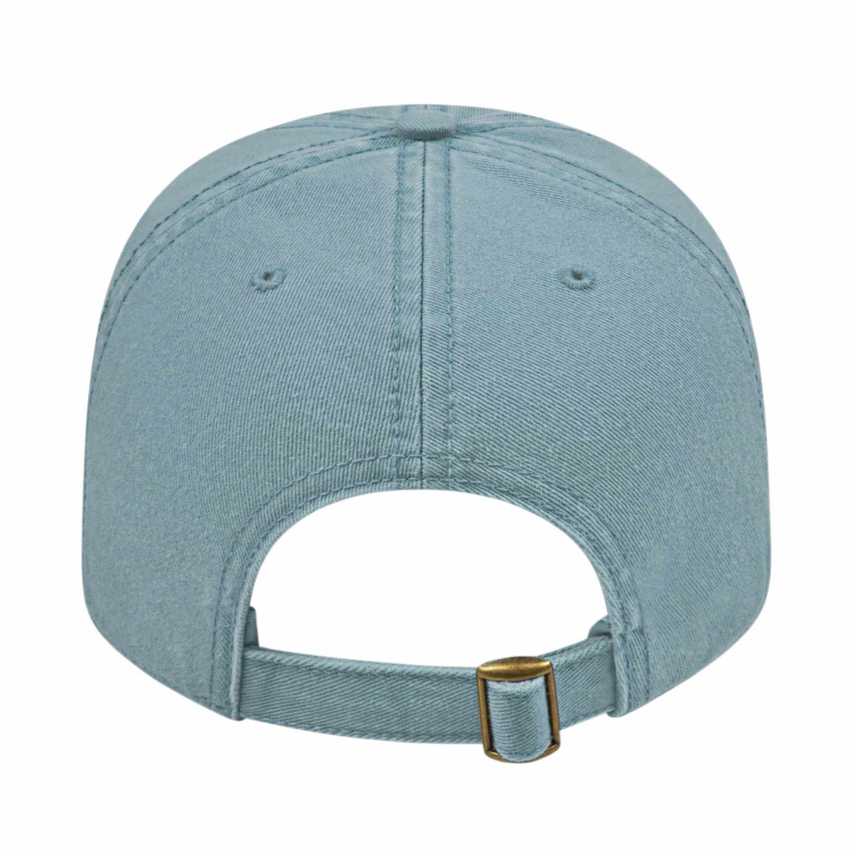 Cap America Relaxed Washed Chino Golf Cap Embroidery - Blue - Back