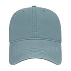 Cap America Relaxed Washed Chino Golf Cap Embroidery - Blue - Front 2