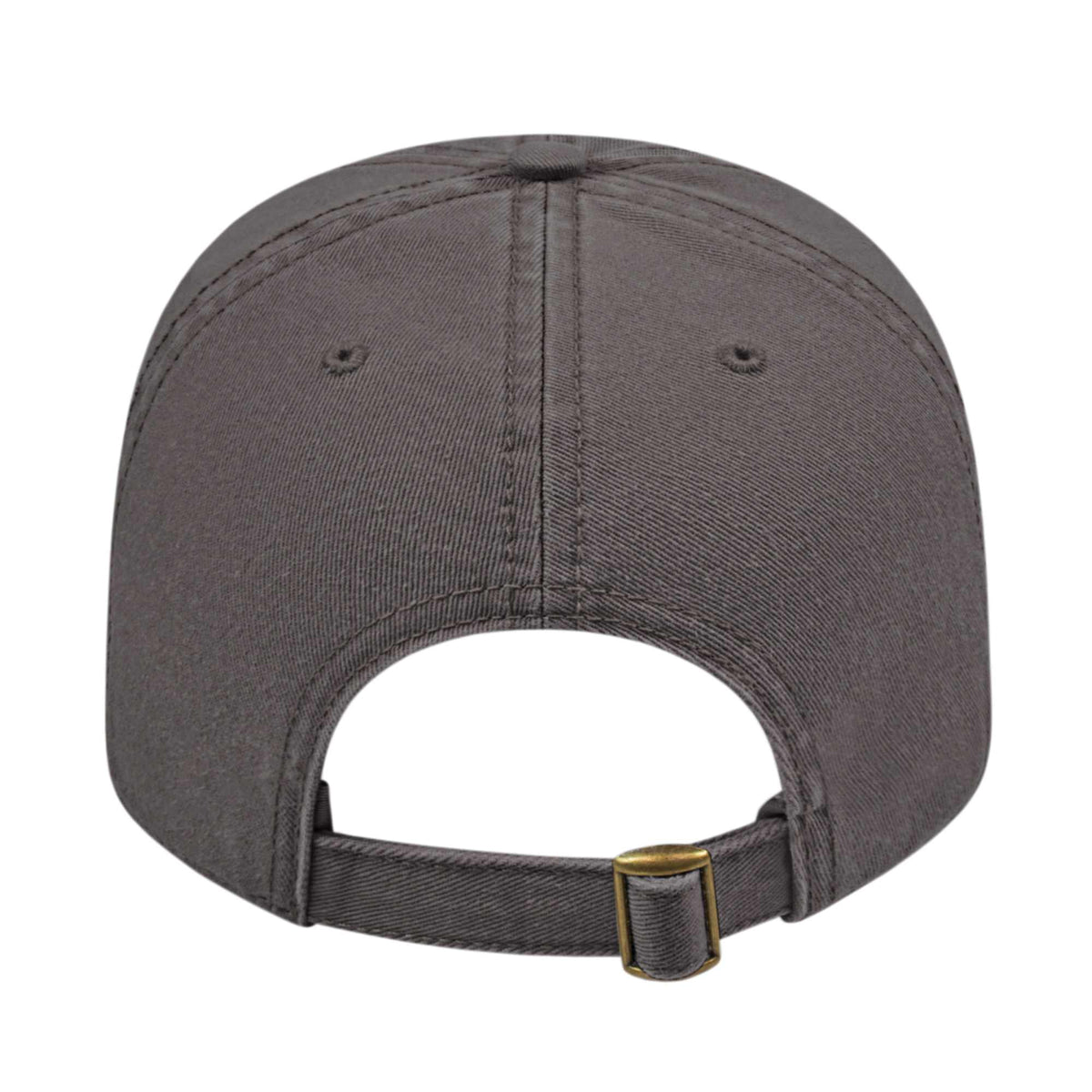 Cap America Relaxed Washed Chino Golf Cap Embroidery - Charcoal - Back