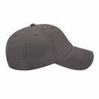 Cap America Relaxed Washed Chino Golf Cap Embroidery - Charcoal - Left Side