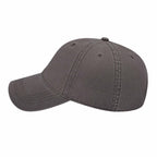 Cap America Relaxed Washed Chino Golf Cap Embroidery - Charcoal - Right Side