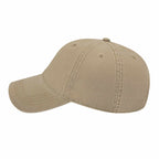 Cap America Relaxed Washed Chino Golf Cap Embroidery - Khaki - Right Side