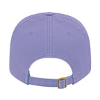 Cap America Relaxed Washed Chino Golf Cap Embroidery - Lavender - Back