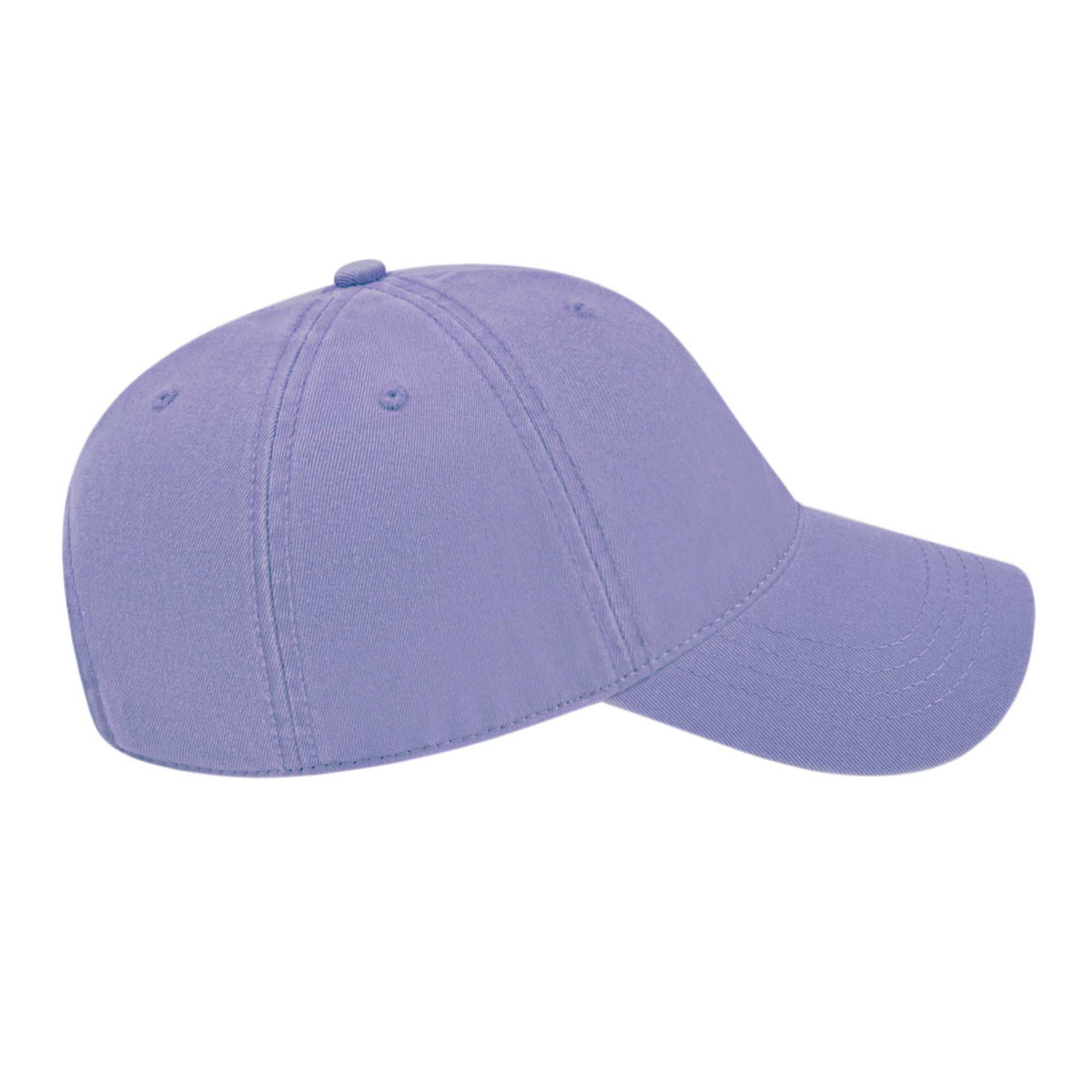 Cap America Relaxed Washed Chino Golf Cap Embroidery - Lavender - Left Side
