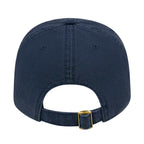 Cap America Relaxed Washed Chino Golf Cap Embroidery - Light Navy - Back