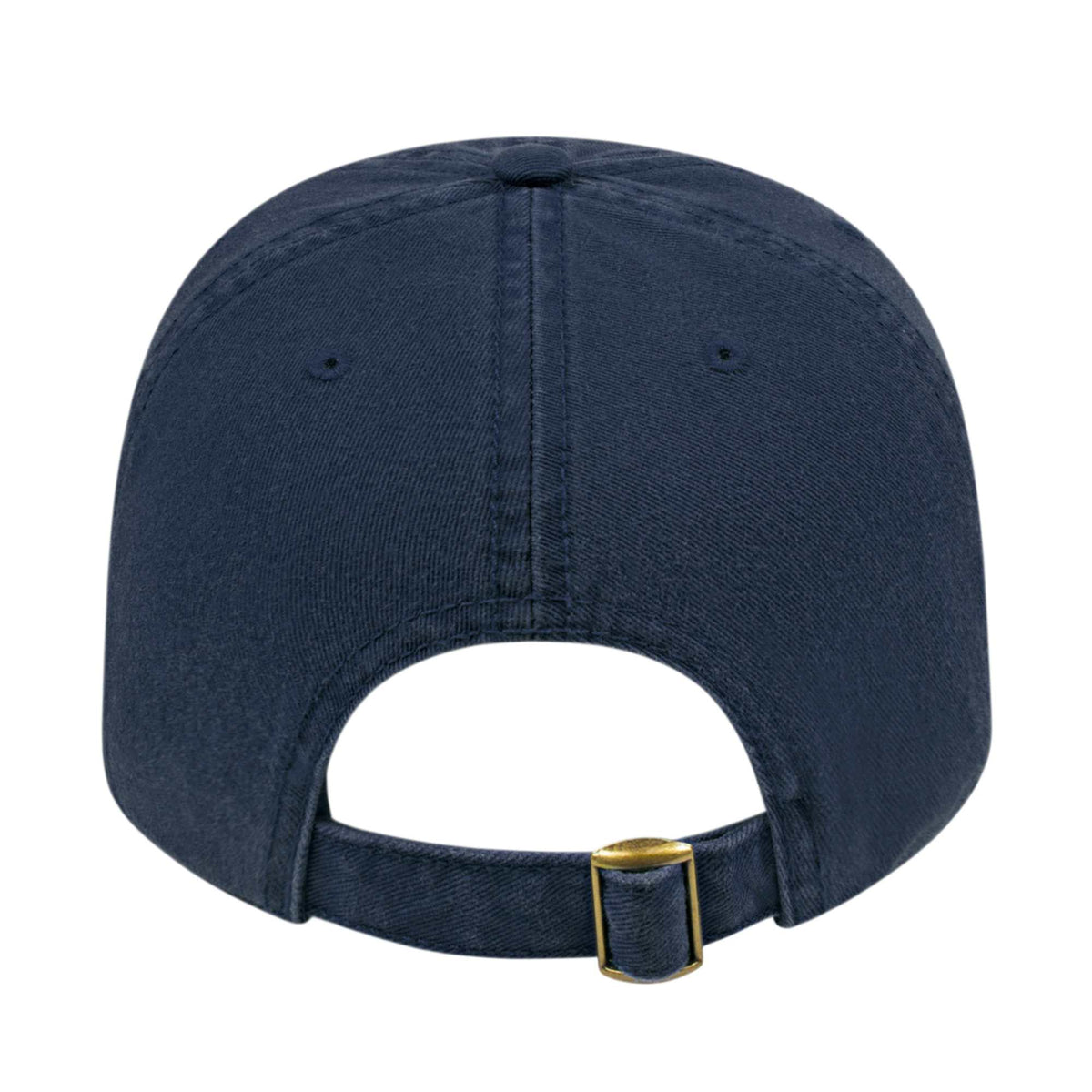 Cap America Relaxed Washed Chino Golf Cap Embroidery - Light Navy - Back