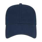 Cap America Relaxed Washed Chino Golf Cap Embroidery - Light Navy - Front 2