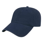 Cap America Relaxed Washed Chino Golf Cap Embroidery - Light Navy - Front