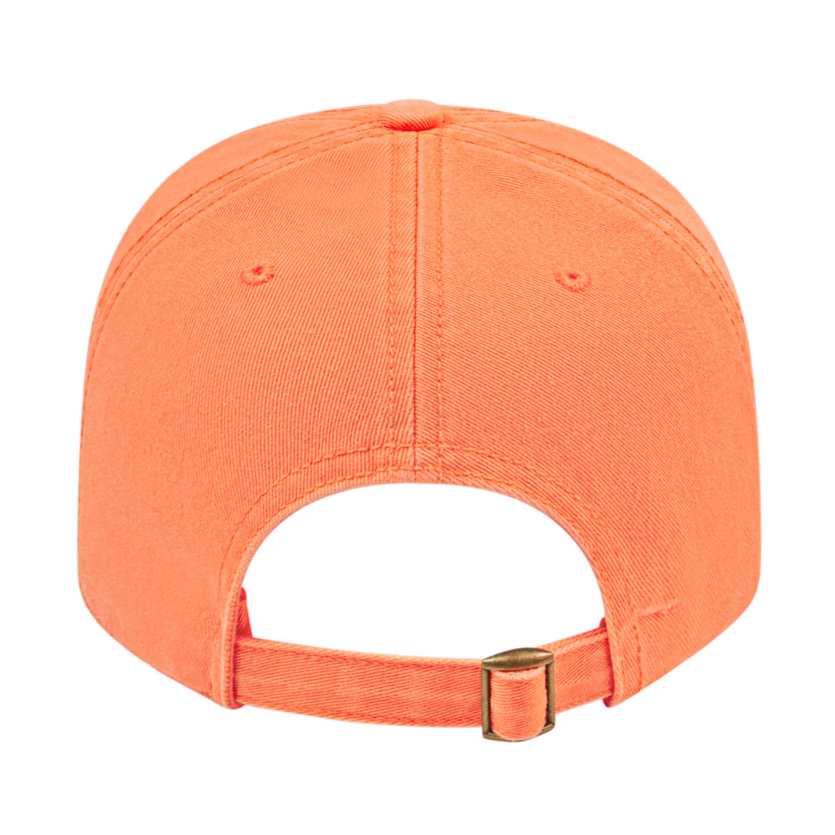 Cap America Relaxed Washed Chino Golf Cap Embroidery - Melon - Back