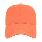 Cap America Relaxed Washed Chino Golf Cap Embroidery - Melon - Front 2