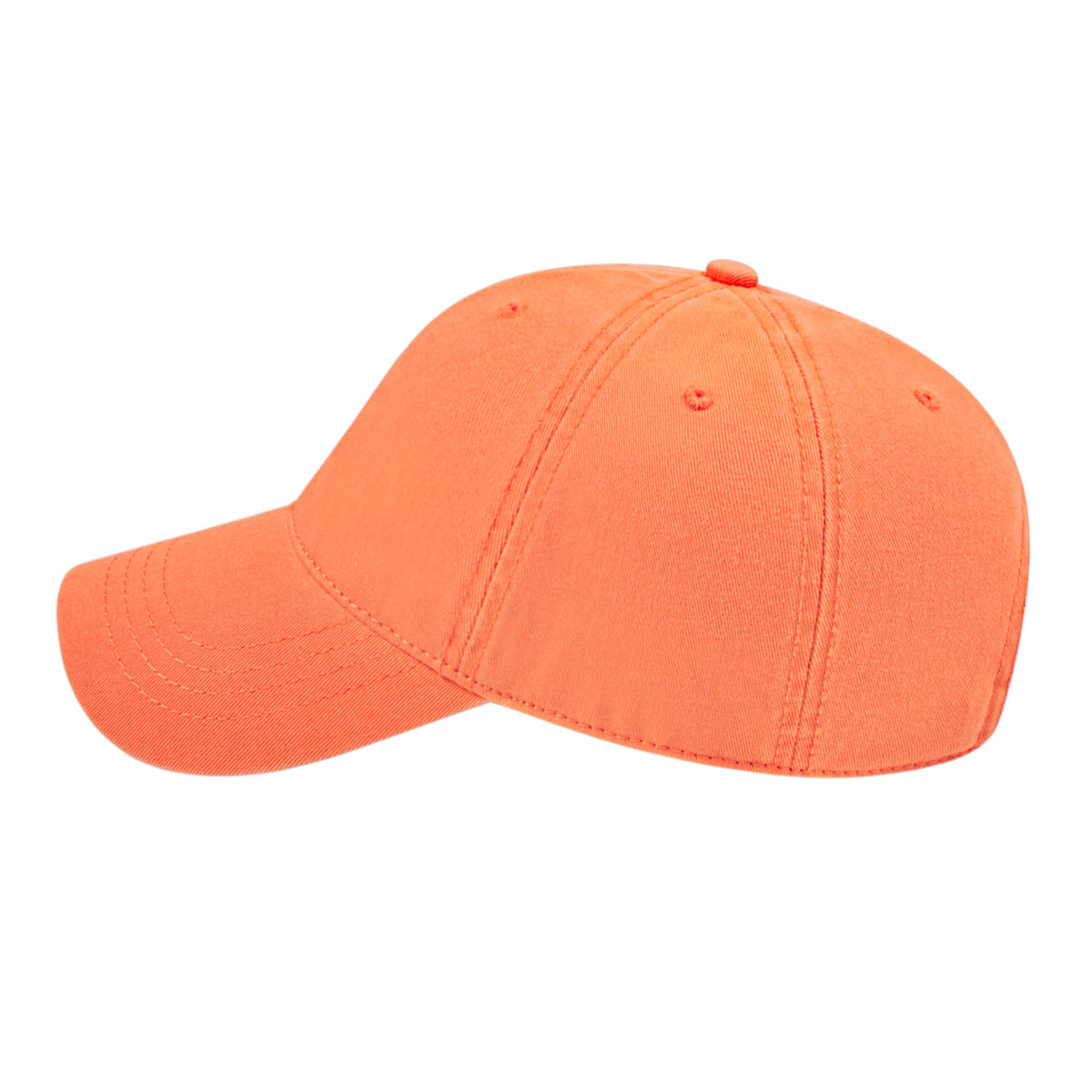Cap America Relaxed Washed Chino Golf Cap Embroidery - Melon - Right Side