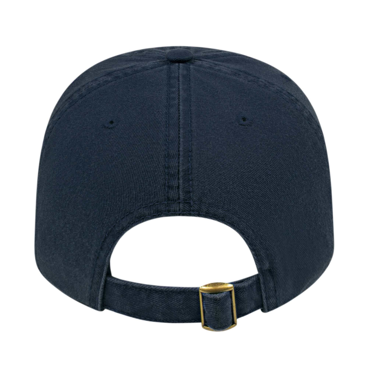 Cap America Relaxed Washed Chino Golf Cap Embroidery - Navy - Back