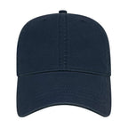 Cap America Relaxed Washed Chino Golf Cap Embroidery - Navy - Front 2