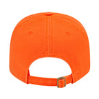 Cap America Relaxed Washed Chino Golf Cap Embroidery - Orange - Back