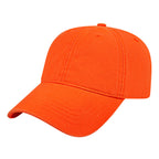 Cap America Relaxed Washed Chino Golf Cap Embroidery - Orange - Front