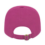 Cap America Relaxed Washed Chino Golf Cap Embroidery - Plum - Back