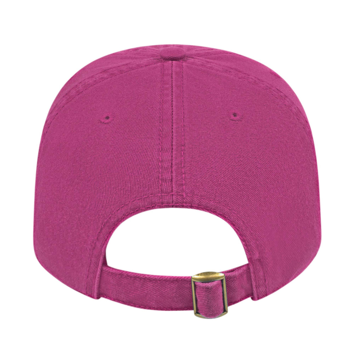 Cap America Relaxed Washed Chino Golf Cap Embroidery - Plum - Back