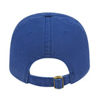 Cap America Relaxed Washed Chino Golf Cap Embroidery - Royal - Back