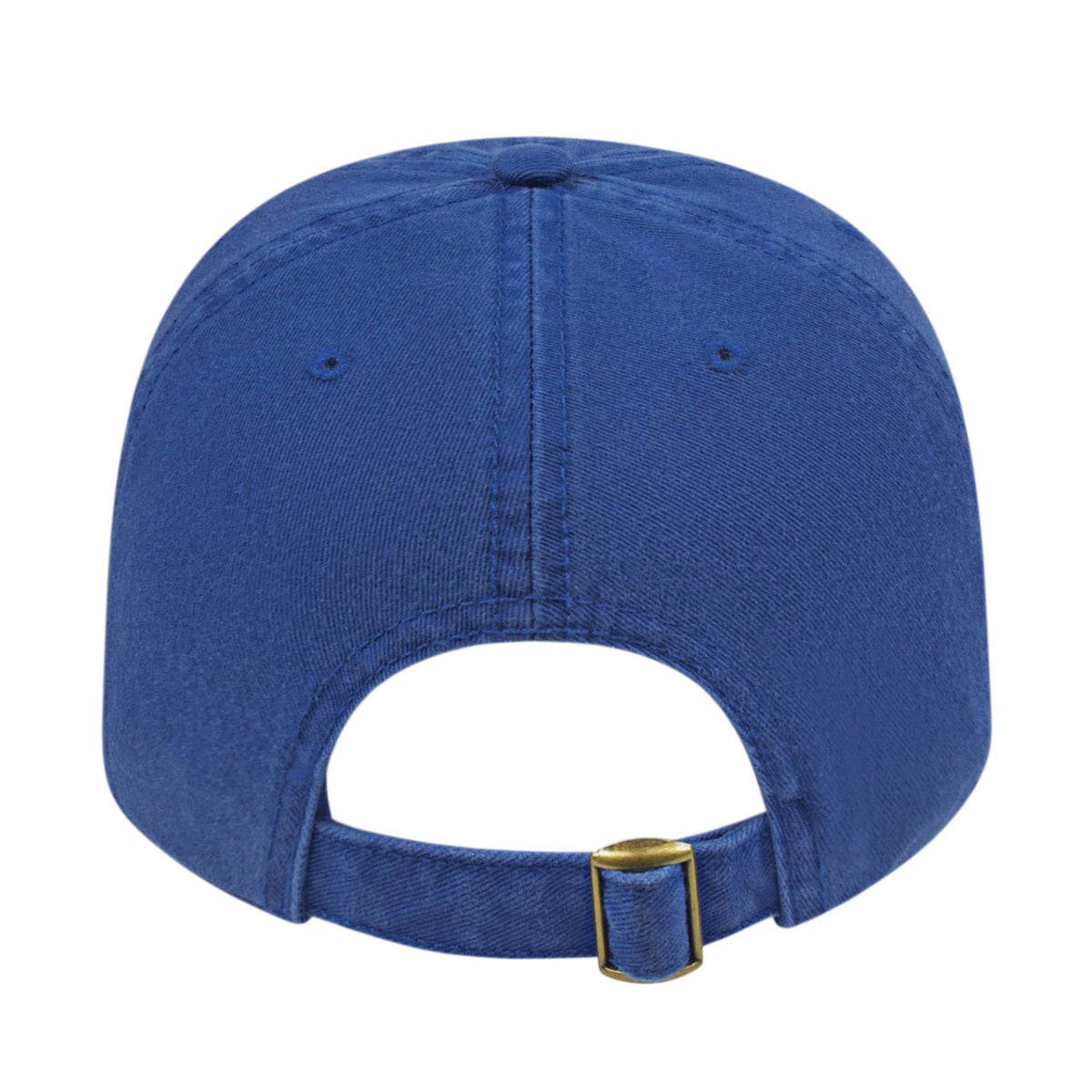 Cap America Relaxed Washed Chino Golf Cap Embroidery - Royal - Back