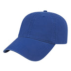 Cap America Relaxed Washed Chino Golf Cap Embroidery - Royal - Front