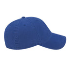 Cap America Relaxed Washed Chino Golf Cap Embroidery - Royal - Left Side