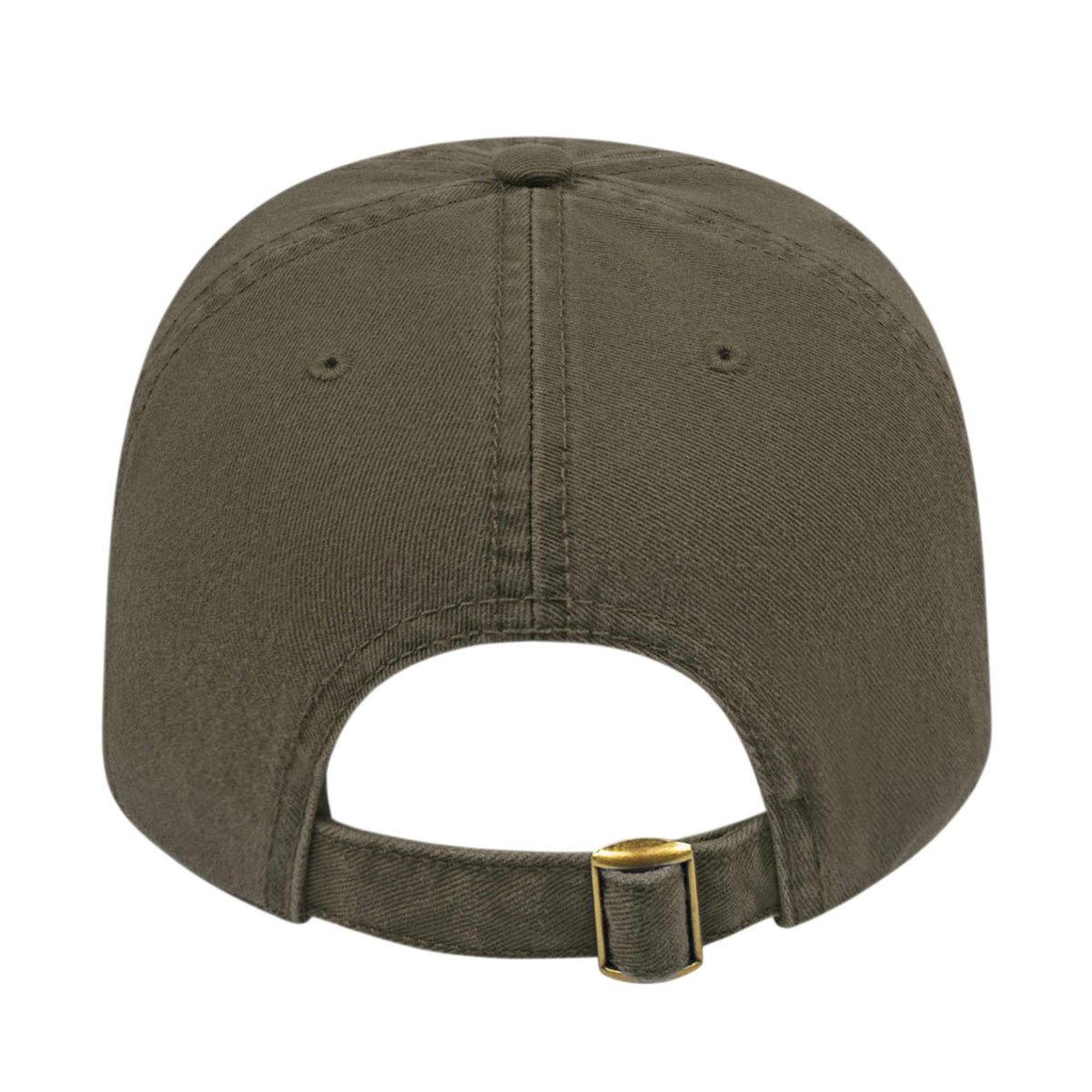 Cap America Relaxed Washed Chino Golf Cap Embroidery - Sage - Back