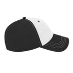 Cap America Relaxed Washed Chino Golf Cap Embroidery - White/Black - Left Side