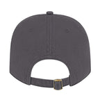 Cap America Relaxed Washed Chino Golf Cap Embroidery - White/Dark Gray - Back