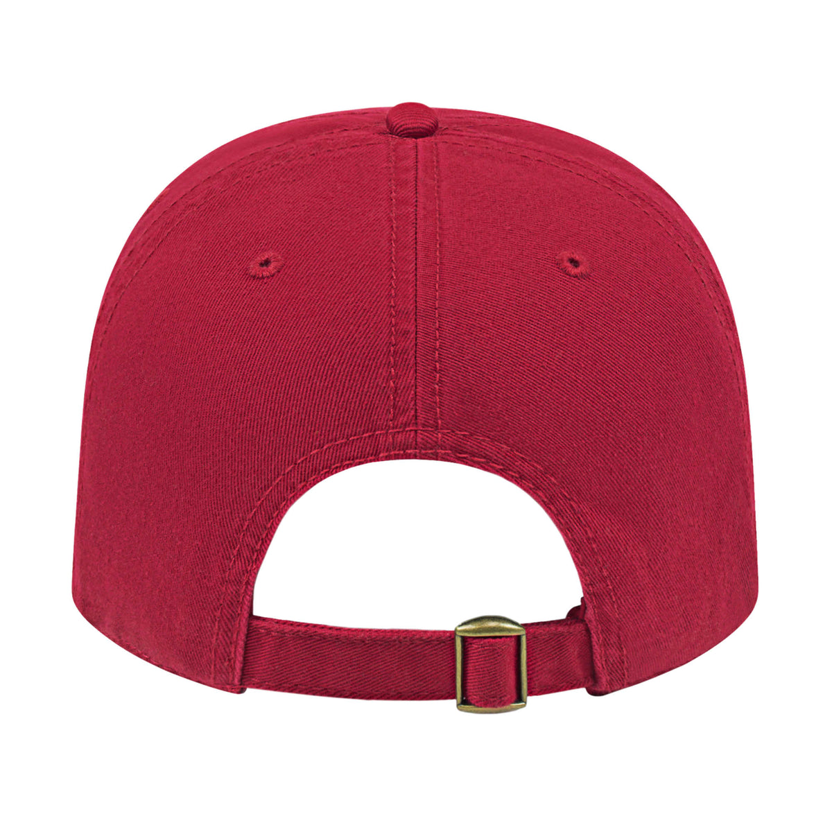 Cap America Relaxed Washed Chino Golf Cap Embroidery - Wine - Back