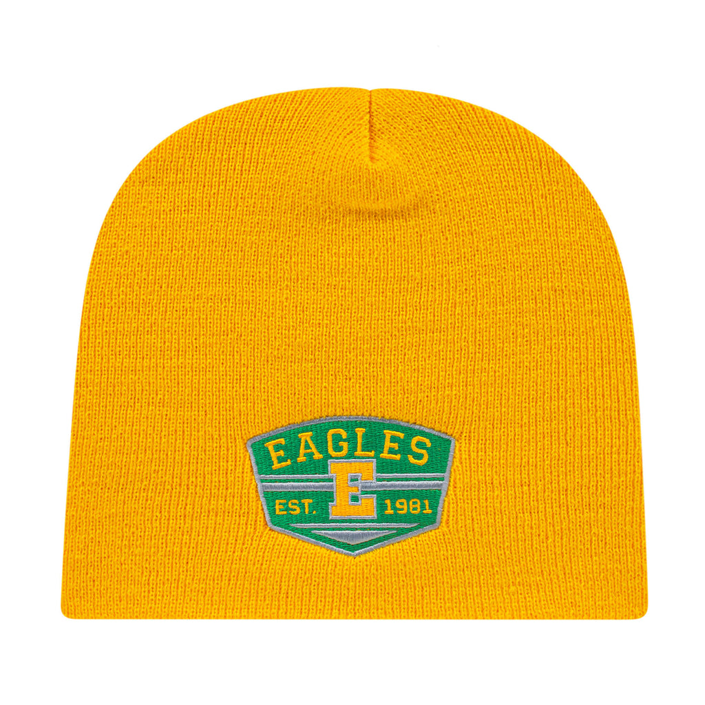 Cap America Rib Knit Beanie Embroidery - Athletic Gold - Photo