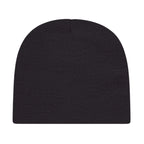 Cap America Rib Knit Beanie Embroidery - Black - Photo