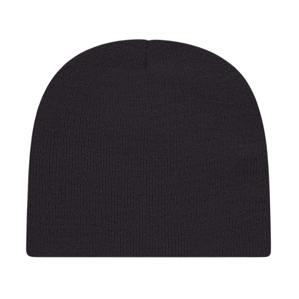 Cap America Rib Knit Beanie Embroidery - Black - Photo