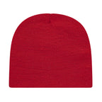 Cap America Rib Knit Beanie Embroidery - Cardinal - Photo