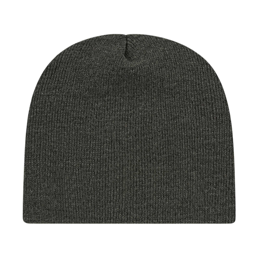 Cap America Rib Knit Beanie Embroidery - Dark Heather - Photo 2