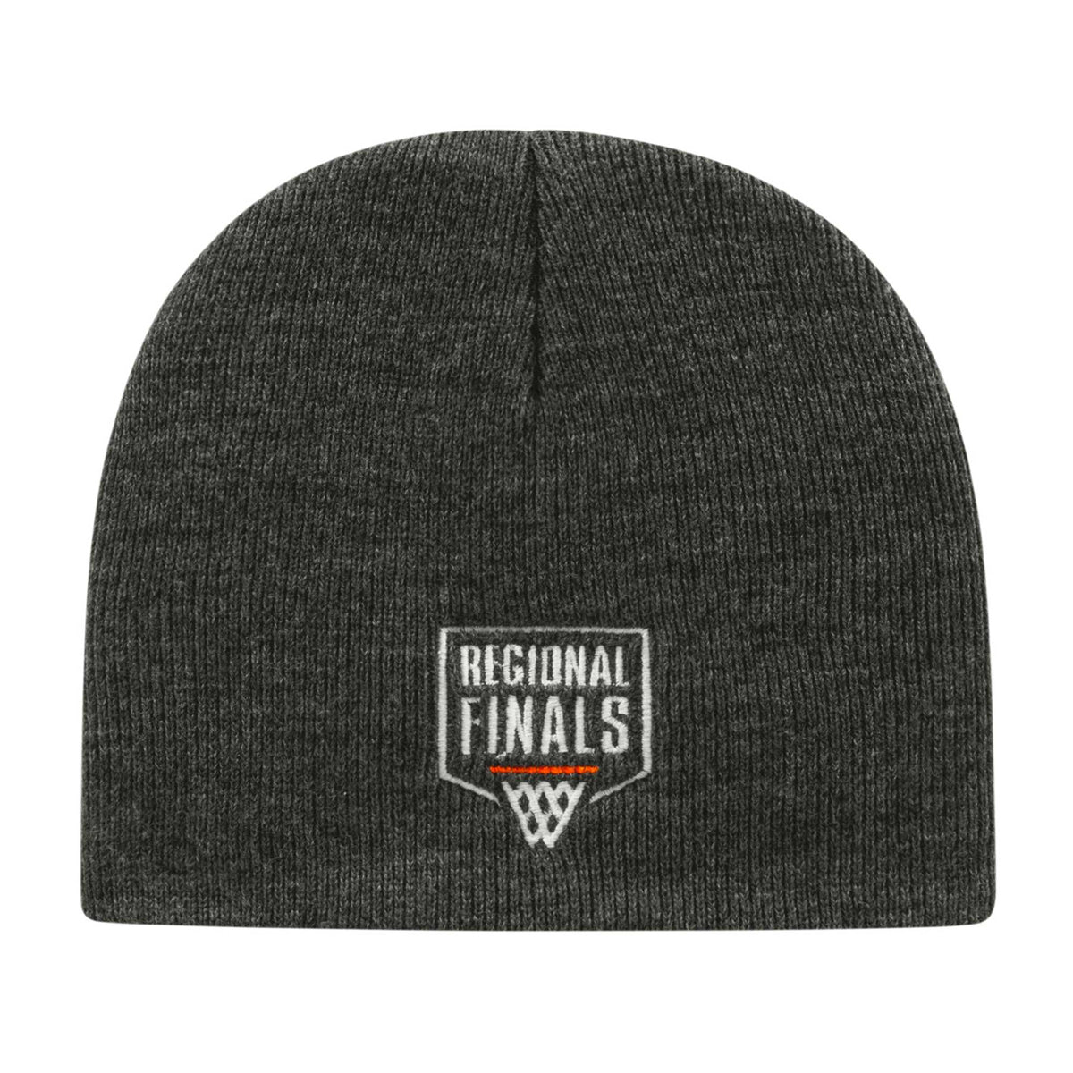 Cap America Rib Knit Beanie Embroidery - Dark Heather - Photo