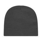Cap America Rib Knit Beanie Embroidery - Gray - Photo