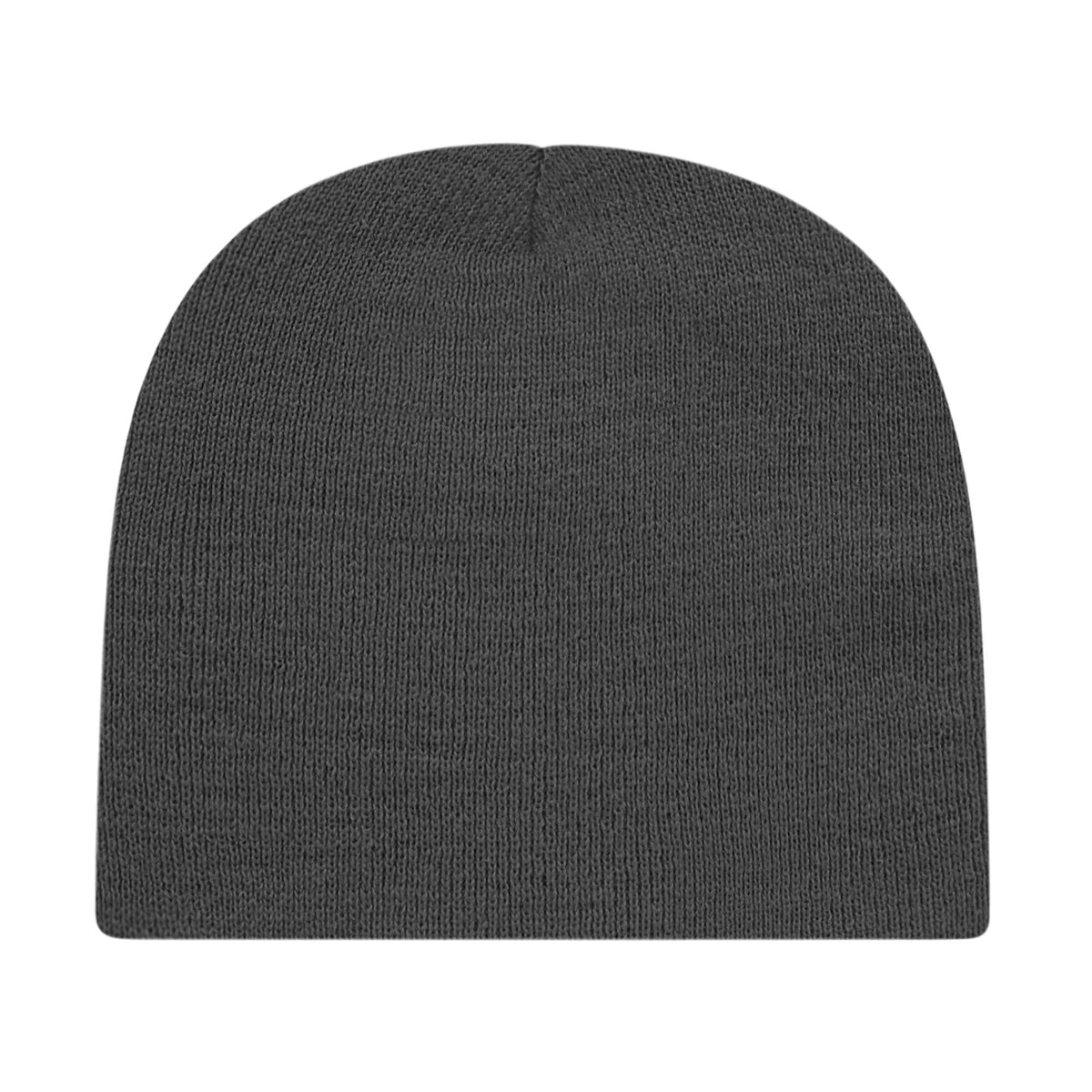 Cap America Rib Knit Beanie Embroidery - Gray - Photo