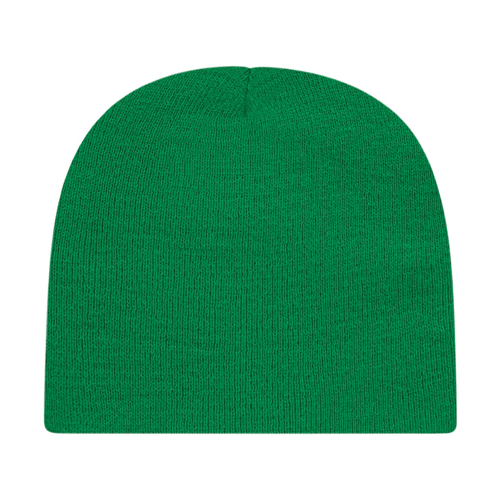 Cap America Rib Knit Beanie Embroidery - Kelly Green - Photo 2
